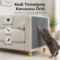 Kedi Tırmalama Koruyucu Mat - Gri 30 x 100 cm